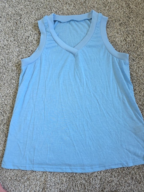 Women's Blue Sleeveless Top Size M