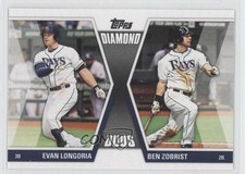 2011 Topps Update Diamond Duos Evan Longoria Ben Zobrist #DD-24 0l1