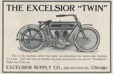 Magazine Ad - 1911 - Excelsior Motorcycles - Chicago, IL