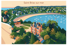 AFFICHE  POSTER  SAINT BRIAC SUR MER