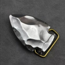 Stainless steel Heavy duty plate Belt Buckle "Arrowhead" for 1.5" belt