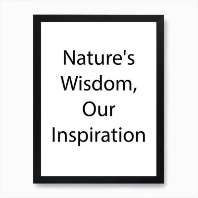 Natur Zitat 7 Kunstdruck gerahmt Wandbild Poster Leinwanddruck Bild