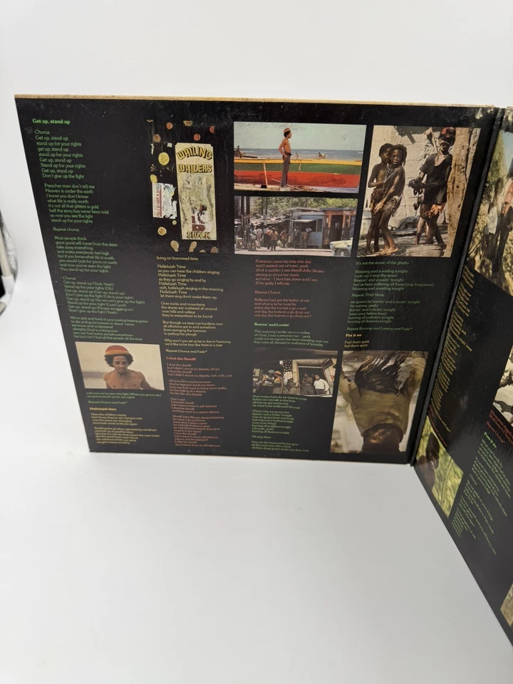 The Wailers Burnin Lp Vinyl OG 1974 Press 'Palm Tree' Label Gatefold VG/VG Wax Foto 4 de 4