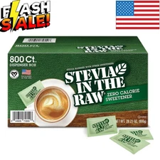 Stevia In The Raw Plant-Based Zero Calorie Sweetener Packets 800 ct