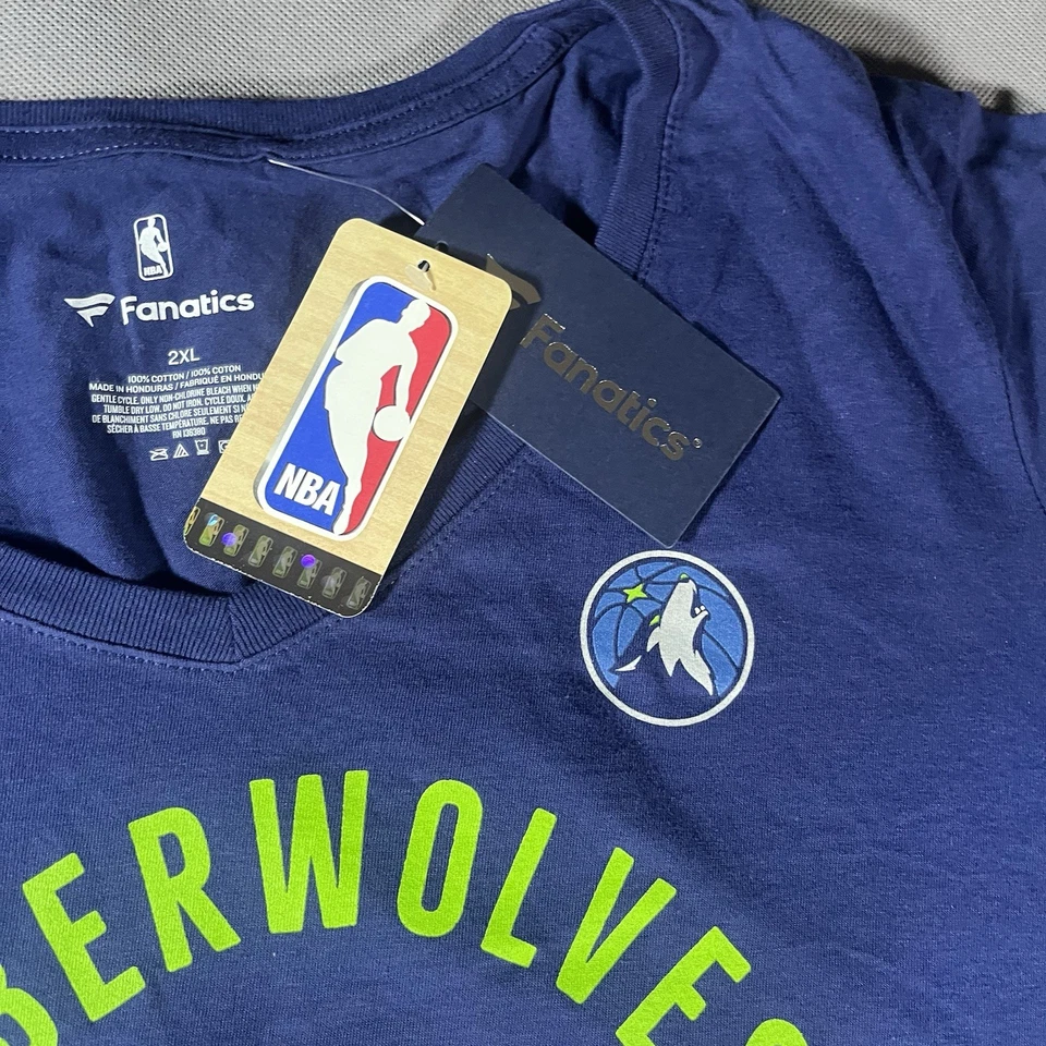 New Towns Minnesota Timberwolves Karl Anthony NBA Baloncesto #32 Mujer’s 2X Nuevo con Etiquetas Foto 3 de 4