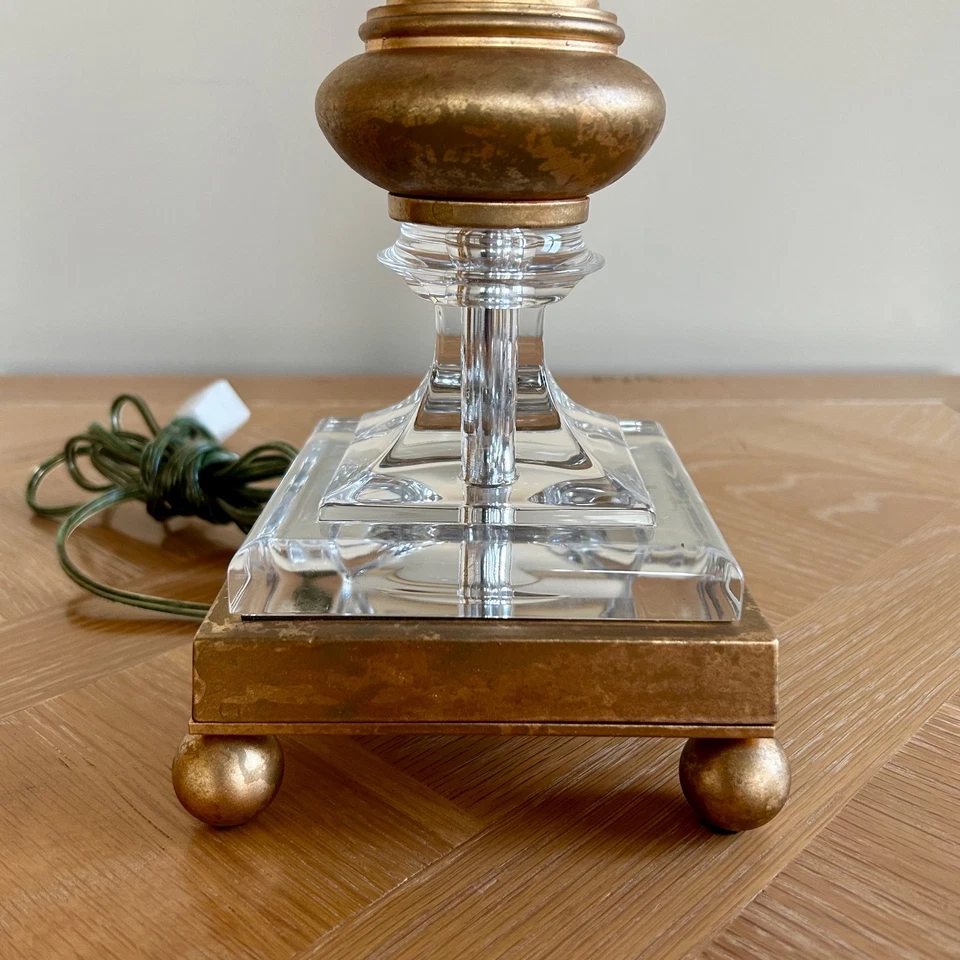 Schonbek水晶台灯带金色装饰 — 第 3/4 张图片