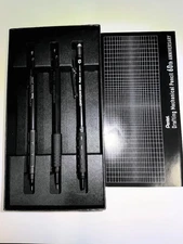 Pentel Drafting Pencil 60th Anniversary Limited Set 0.5mm Graph 1000 Gear Japan