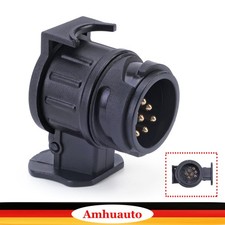 NEU Anh&auml;ngerkupplungsadapter PKW Anh&auml;nger 13 auf 7 polig Kurzadapter KFZ Stecker