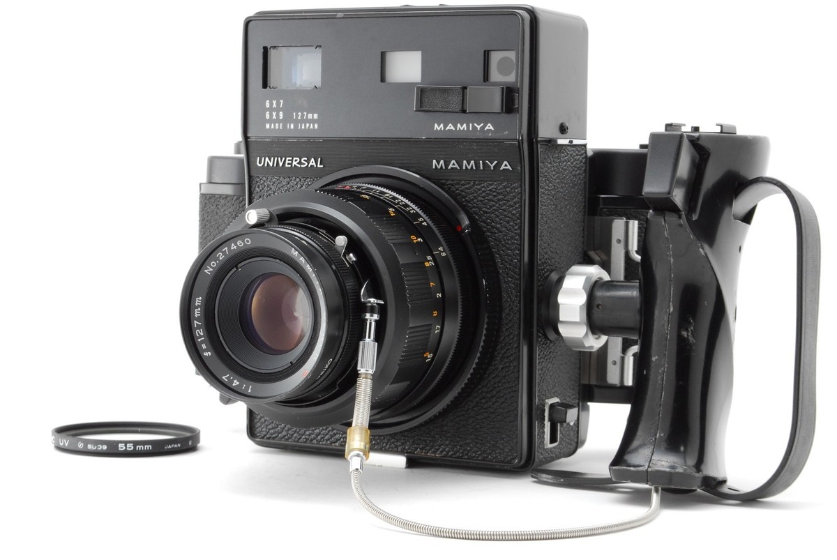 NEAR MINT ]Mamiya Universal Press w/ Sekor P 127mm f/4.7 6x9 Back