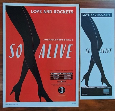 LOVE AND ROCKETS # So Alive - Adverts 1989 - TOP 5 Hit USA 