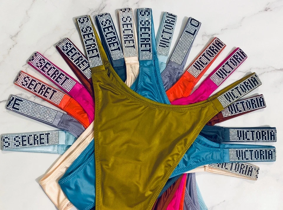 Victoria's Secret Shine Strap Brazilian Bling Panty Rhinestone All Sizes - Image 4 of 4