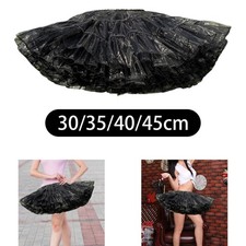 Women's Petticoat Skirt Under Dresses above Knee Half Slips Tulle Tutu Crinoline