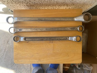 3-DOUBLE 12 POINT BOX END WRENCHES-1 1/8'' & 1 1/4'', 7/8'' & 31/32'', 15/16'' & 1''