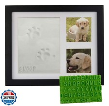 Ultimate Dog or Cat Pet Pawprint Keepsake Kit and Wood Picture Fr