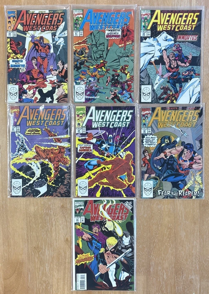 Lot of 32 Marvel West Coast Avengers in range #33-34, 36-44, 46-65, 97 Near Mint - Image 4 of 4
