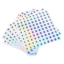 15 Sheet Capital Letter Stickers Alphabet X Round Self-Adhesive Letter Labels