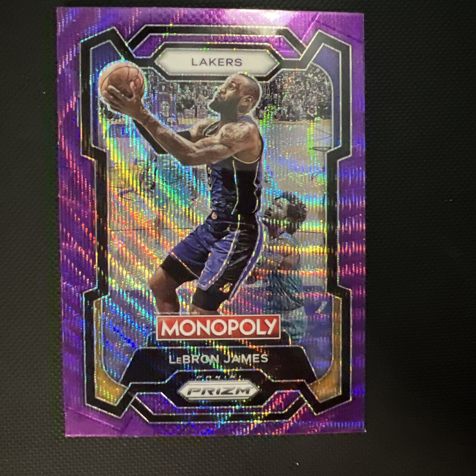 2023-24 Panini Prizm Monopoly - LeBron James #40 Purple Wave Prizm