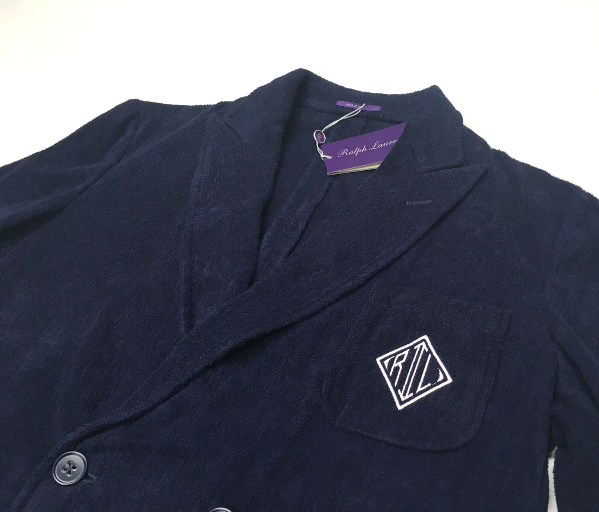 Purple Label Ralph Lauren Luxe Terry Royal King Double Breasted