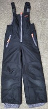 C9 CHAMPION Youth Black Gray Insulated Overalls Snow Pants Size S 6/6X