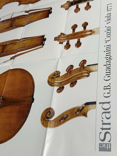 Original Strad Poster Viola 1773 G.B. Guadagnini 'Cozio' folded 33x27 Technical - Picture 3 of 6