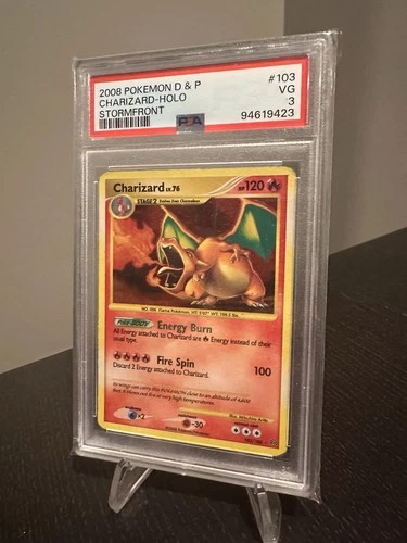 Pokemon 2008 Charizard #103 Holo Stormfront PSA 3