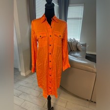 Lauren Ralph Lauren front pockets tunic shirt dress US 4