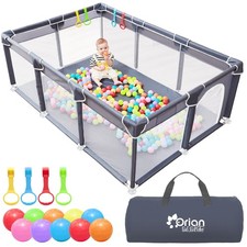 Orian Baby Playpen 50x74 XL Size for Babies and Toddlers, Oxford Fabric, Indo...