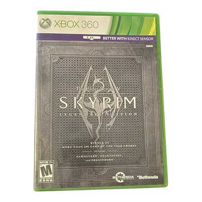 The Elder Scrolls V Skyrim Legendary Edition Xbox 360 Complete Tested 2 Disc