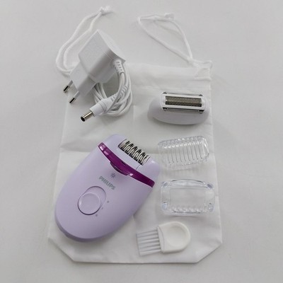 Philips Satinelle Essential Kompakter Epilierer mit Kabel und vier Zubehörteilen