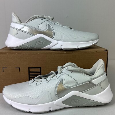 Nike Legend Essential 2 Photon Dust/Metallic Silver Womens Sz 11