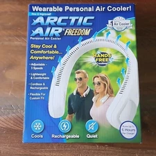 New WearableArctic Air Cooler Personal  3 Speed Light Wgt Cordless cool comfy! 