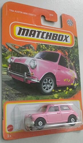 MATCHBOX 1964 AUSTIN MINI COOPER PINK #78/100 2022 MBX Highway - Picture 6 of 6