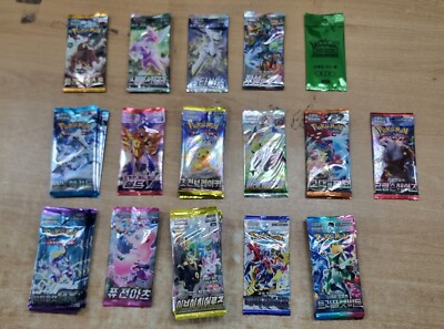Pokemon Card Collection Scarlet & Violet Sword & Shield 1 Pack TCG - Korean Ver.