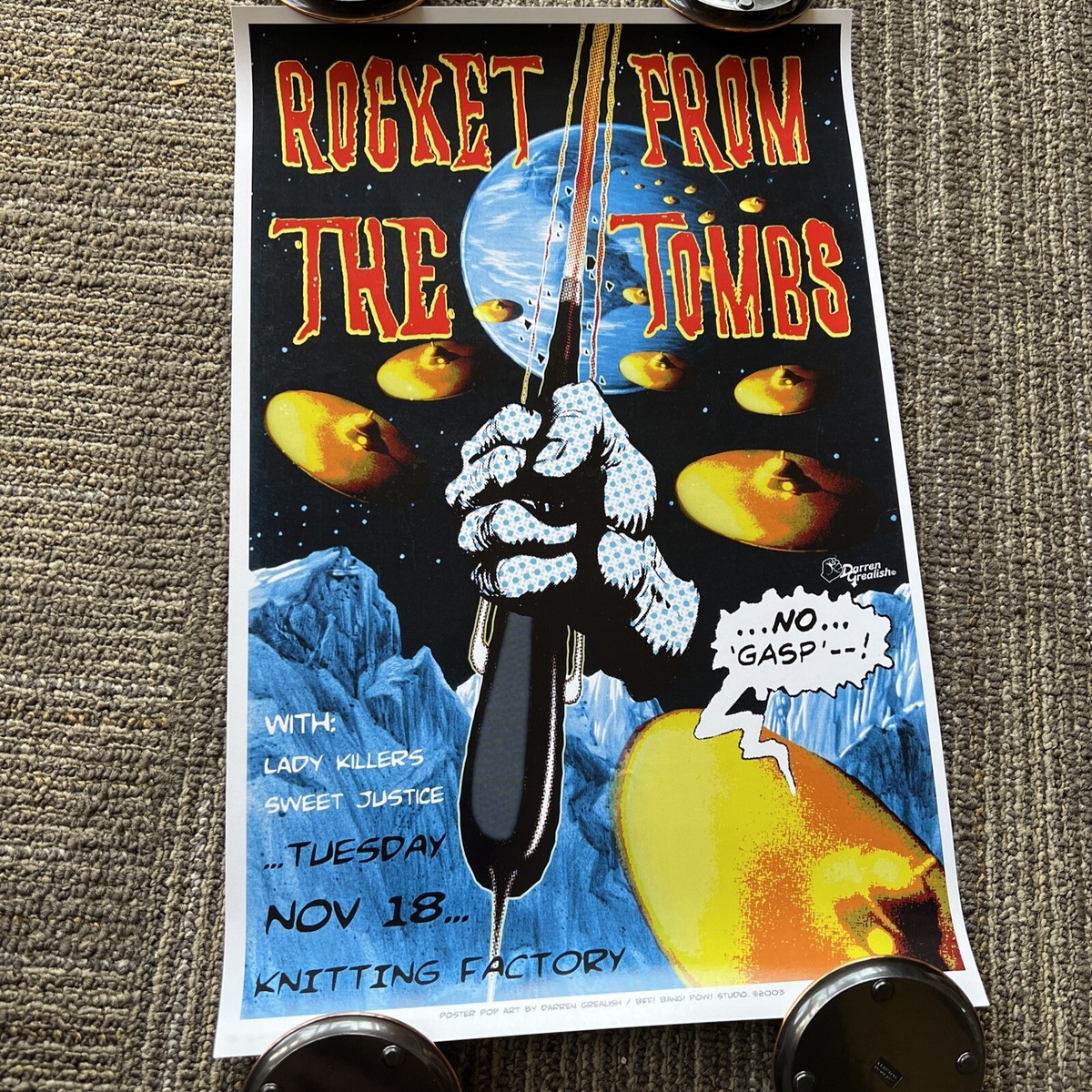 Rocket From the Tombs Concert Poster Pop Art, Live in Los