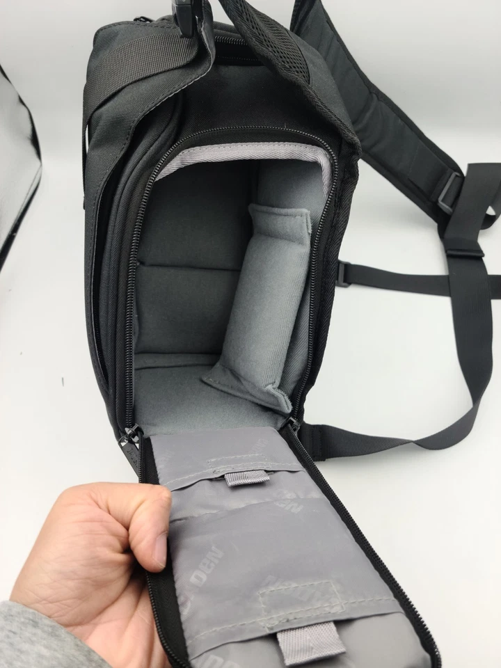 Caden Bolsa de Cámara Mochila Eslinga para DSLR con Cubierta de Lluvia Correas Acolchadas Fotografía Foto 2 de 4