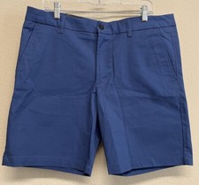 BEN SHERMAN The Original Regular Fit Stretch Shorts Size 36 in Blue NEW