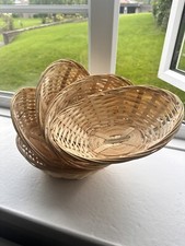 Bamboo Eco Friendly Baskets - Set Of 5 Baskets