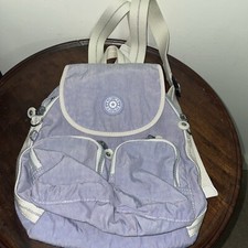 Zaino piccolo convertibile Kipling Firefly Up senza scimmia lilla viola borsa zaino