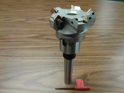 3'' 45 degree indexable face shell mill w. MT3 Arbor, face milling cutter-new