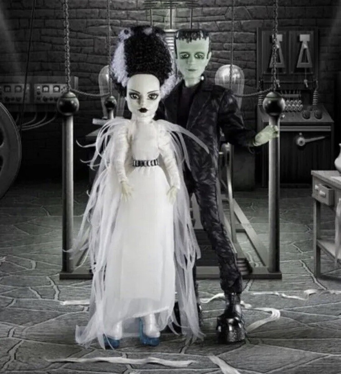 その他 Nobility doll mini scon Frankenstein Monster High Frankenstein & Bride of Frankenstein Skullector Doll