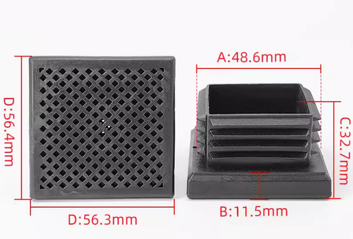 Plastic Blanking End Caps Tube Pipe Plug Chair Leg End Caps Square Round - 第 13/27 張圖片