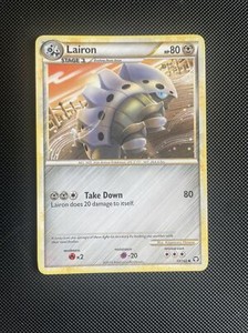 Lairon 37/102 HGSS Triumphant Pokemon Card LP/NM