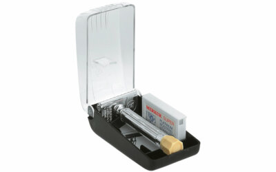 Merkur Progress Safety Razor w/ 10 Merker Super Platinum Blades #90570001