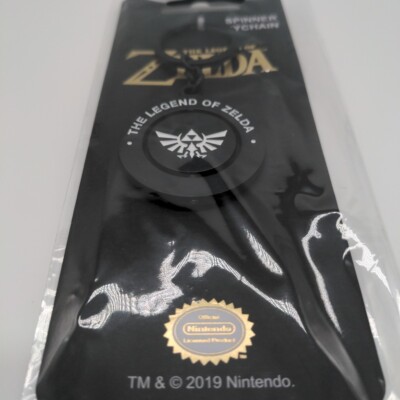Zelda Black & White Metal Spinner - Schlüsselanhänger / metal keychain 4cm NEU 