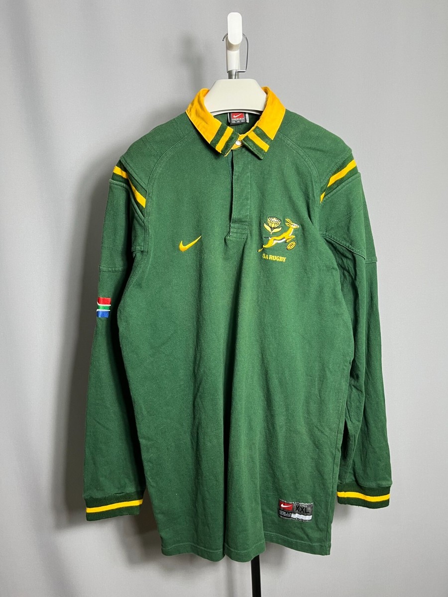 ウェア NIKE VTG South Africa Rugby Union Jersey Nike South Africa Rugby Shirt Green 1997 1998 vintage Sz XXL | eBay UK