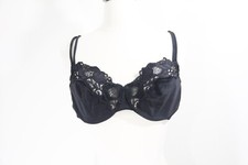 Victoria's Secret Vintage Bra 38C Women Black Lace VS Underwire Gold Label Vtg