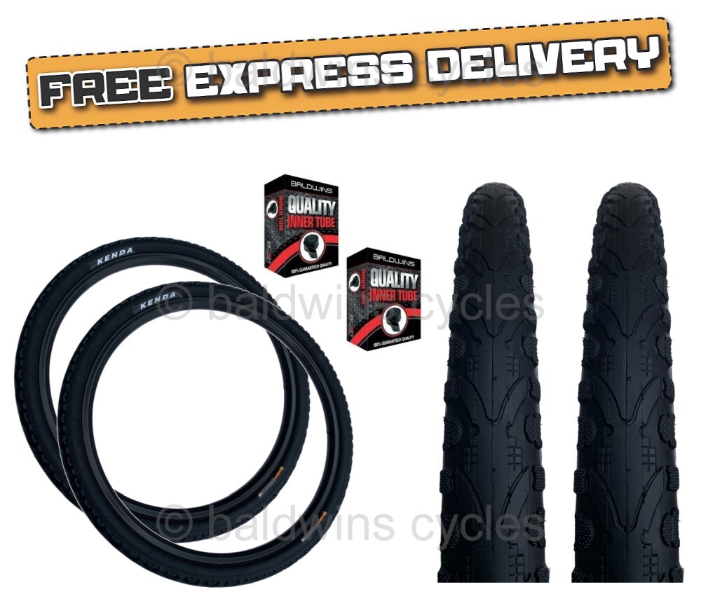 Kenda KHAN x Slick Tread Mountain Bike Road TYREs TUBEs