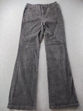 Jeanstar Women's Jeans Size 10 Black Premium Straight Leg Mid Rise 31" Denim