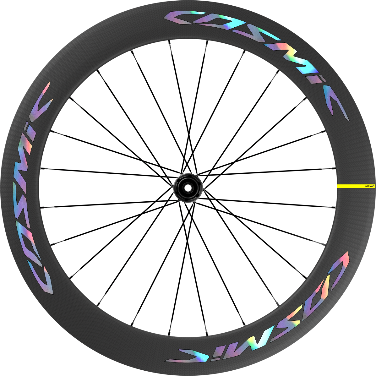 Custom Decals for wheelset MAVIC COSMIC SL 65. Stickers, Rainbow 