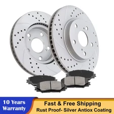 Front Rotors Discs+ Brake Pads Kit for Toyota Prius V RAV4 Lexus HS250h Scion XB